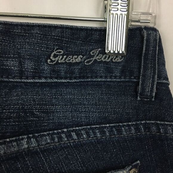 Vintage Guess Daredevil Rhinestone Bootcut Jeans Size 27 - Picture 6 of 8